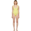 Reina Olga Yellow Scrunch Ruby One-piece Swimsuit