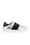 GIVENCHY GIVENCHY LOGO-STRAP SLIP-ON SNEAKERS,H19026079