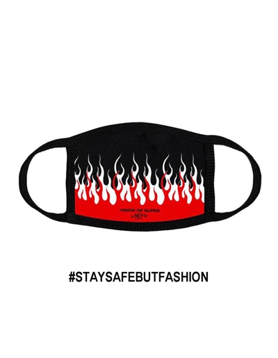 Vision Of Super Fire Mask In Flame Red/black
