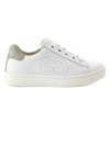 GUCCI WHITE LEATHER ACE SNEAKERS,626619BLN70 9060