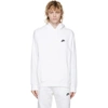NIKE WHITE PULLOVER NSW CLUB HOODIE