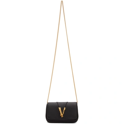 Versace Black Virtus Evening Clutch Bag In Kvo41 Black