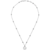 GUCCI SILVER INTERLOCKING G NECKLACE