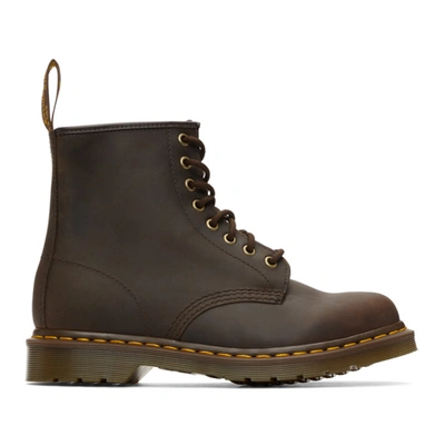 Dr. Martens' Brown 1460 Boots In Gaucho
