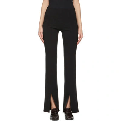 Lvir Slit-detail Flared Trousers In Black