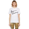 VERSACE WHITE GV SIGNATURE T-SHIRT