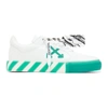 OFF-WHITE WHITE & GREEN VULCANIZED LOW trainers