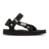 Suicoke Black Depa-cab Sandals