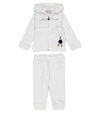 MONCLER BABY COTTON JERSEY TRACKSUIT,P00548082