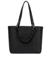 LOEWE ANAGRAM SMALL LEATHER TOTE,P00522825