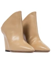 ISABEL MARANT TYKAT 90 WEDGE LEATHER MULES,P00530124