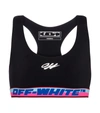 OFF-WHITE LOGO肩带运动文胸,P00535666