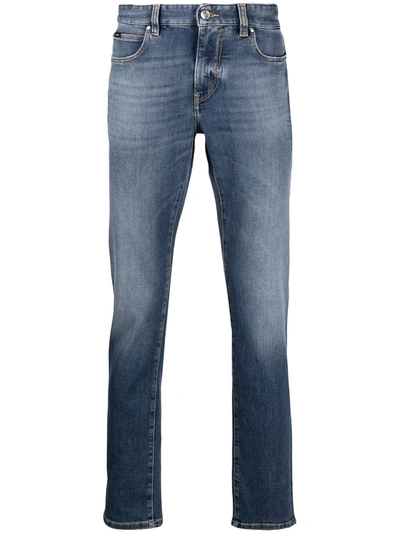 Z Zegna Five-pocket Bootcut Jeans In Blue