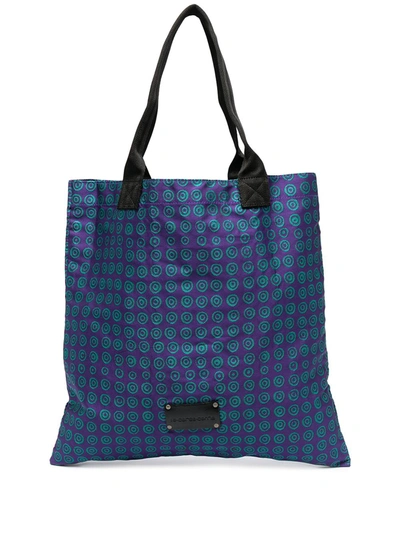 10 Corso Como Geometric Print Tote Bag In Purple