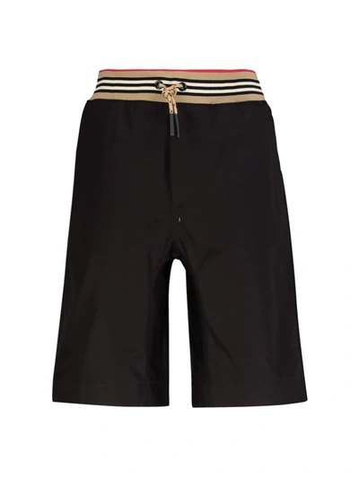 Burberry Kids Shorts For Boys In Black