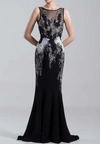 Saiid Kobeisy Fitted Floral Lace-embroidered Gown