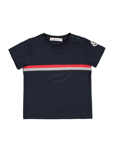 Moncler Babies' Kids T-shirt For Boys In Blue