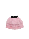 Balmain Elasticated Waist Skirt In Pink In Pink