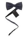 ERMENEGILDO ZEGNA SATIN BOW TIE IN GREY