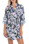 IN BLOOM BY JONQUIL MICHELLE FLORAL WRAP ROBE,761321250962