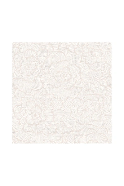 Anthropologie Peony Textured Wallpaper In Pink