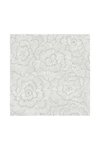 Anthropologie Peony Textured Wallpaper In Grey