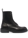 AMIRI LEATHER LACE-UP BOOTS