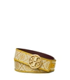 Tory Burch T Monogram Belt In Goldfinch