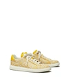 Tory Burch T Monogram Howell Court Sneaker In Goldfinch/goldfinch