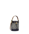 Tory Burch Mini T Monogram Bucket Bag In Tory Navy