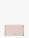 Kate Spade Spencer Chain Wallet In Tutu Pink/crisp Linen