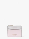 Kate Spade Spencer Coin Cardholder In Tutu Pink/crisp Linen