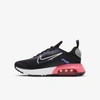 Nike Big Kids Air Max 2090 Casual Sneakers From Finish Line In Black,sunset Pulse,sapphire,metallic Silver