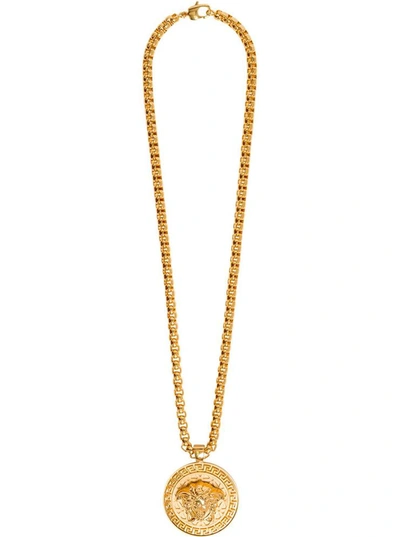 Versace Medusa Necklace In Gold Color