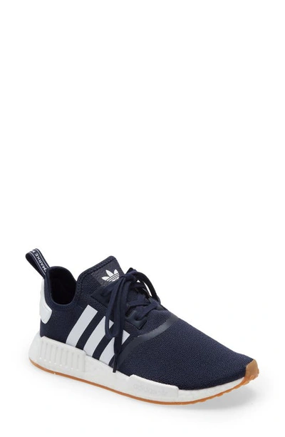 Adidas Originals Adidas Mens Nmd R1 Casual Sneakers From Finish Line In Core Navy, White