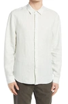 VINCE STRIPE LINEN BUTTON-DOWN SHIRT,M70771439