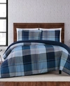 Truly Soft Trey Plaid 3-pc. Comforter Set, Full/queen In Blue