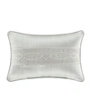J Queen New York Five Queens Court Nouveau Boudoir Decorative Pillow, 21" In Spa
