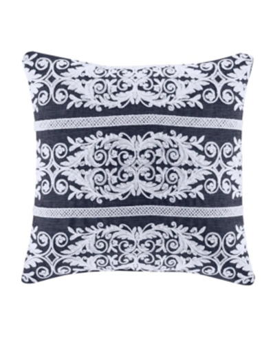 J Queen New York Shelburne Decorative Pillow, 18" X 18" In Indigo