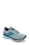 Brooks Ghost 13 Running Shoe In Grey/ Navy/ Parasailing