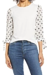 Cece Puff Sleeve Knit Top In Soft Ecru