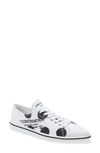 PRADA DOT PRINT POINTED TOE SNEAKER,1E617M 3LFKF 02599