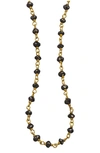 Sethi Couture Black Diamond Wire Wrap Chain Necklace In Yellow Gold