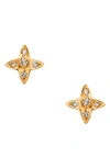 Sethi Couture Lumiere Diamond Stud Earrings In Rose Gold