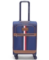 Tommy Hilfiger Logan 21" Softside Carry-on Spinner In Navy