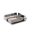 Nambe Tahoe Napkin Holder In Silver-tone