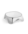 Nambe Medium Enameled Pet Bowl In Silver-tone