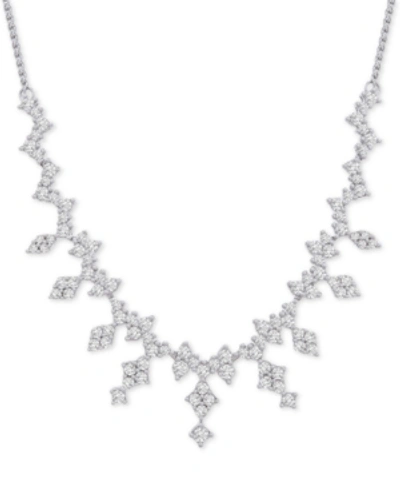 Macy's Diamond Cluster Statement Necklace (2-1/2 Ct. T.w.) In 14k White Gold