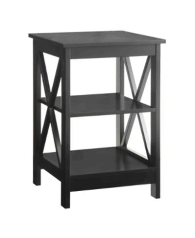 Convenience Concepts Oxford End Table In Black