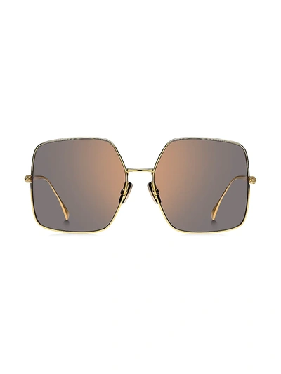 Fendi Women's 61mm Square Sunglasses In Brown Gold
